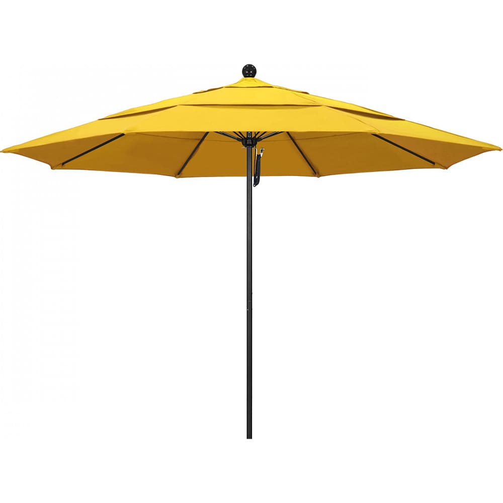 California Umbrella - Patio Umbrellas; Fabric Color: Lemon Yellow ...