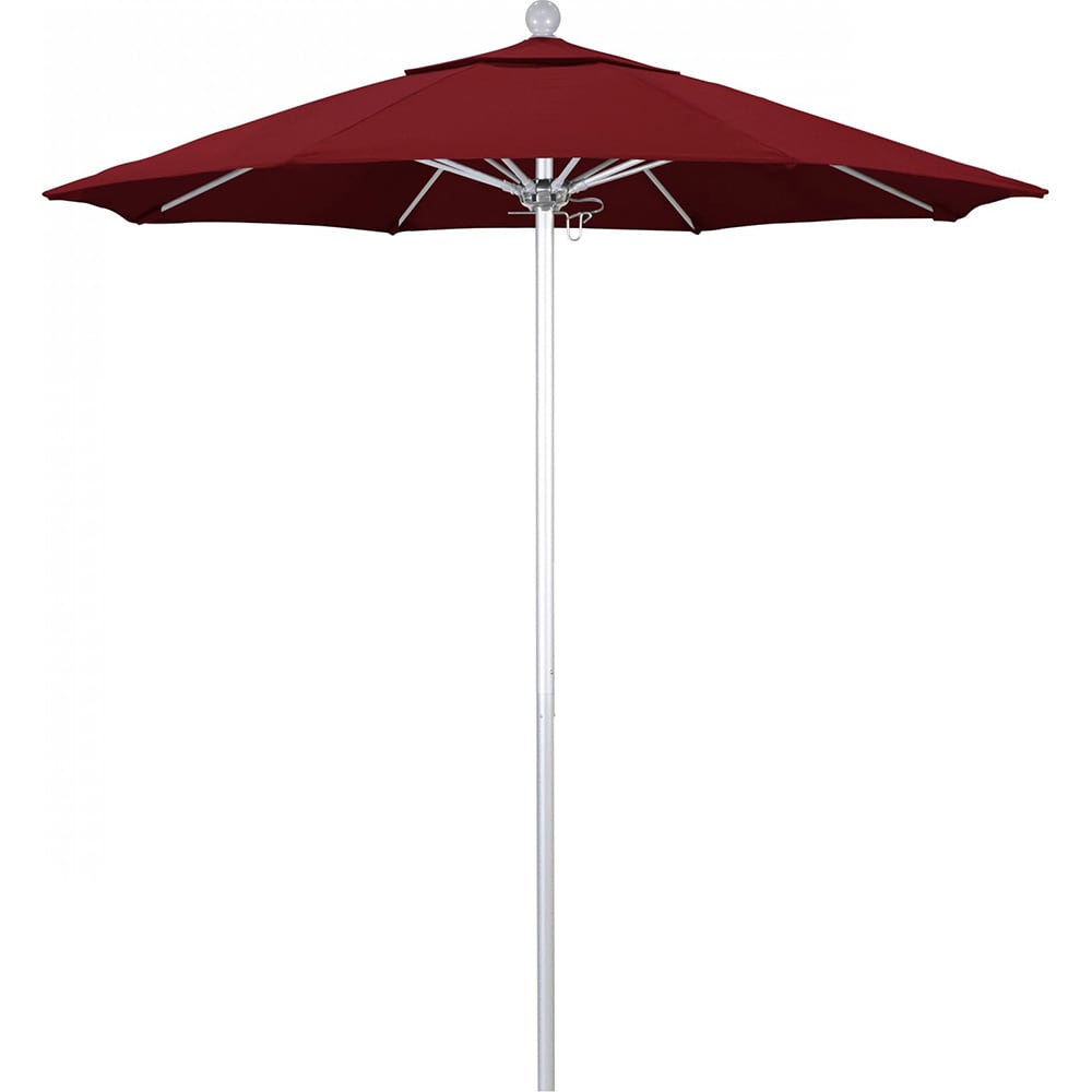 California Umbrella - Patio Umbrellas; Fabric Color: Red; Frame ...