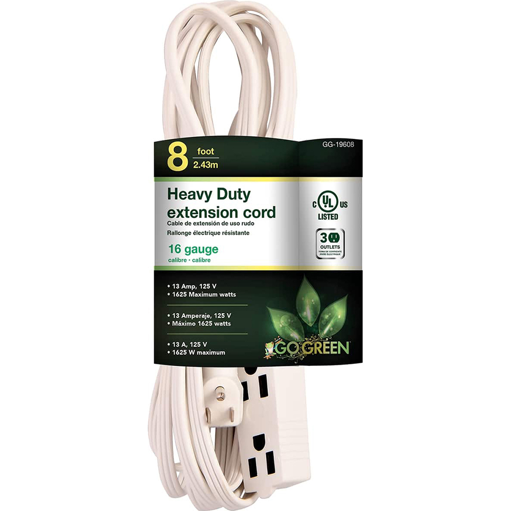 GoGreen Power Power Cords; Cord Type Extension Cord; Overall Length