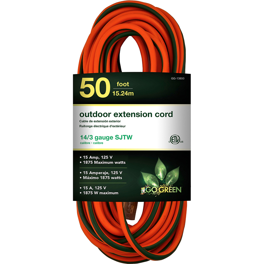 GoGreen Power Power Cords; Cord Type Extension Cord; Overall Length