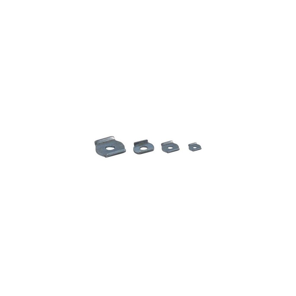 Clamp Spindle Retainers & Flanged Washers; Overall Width (Decimal Inch - 4 Decimals): 0.3260 ; Material: Carbon Steel ; Hole Diameter: 0.1690 ; Finish Coating: Zinc