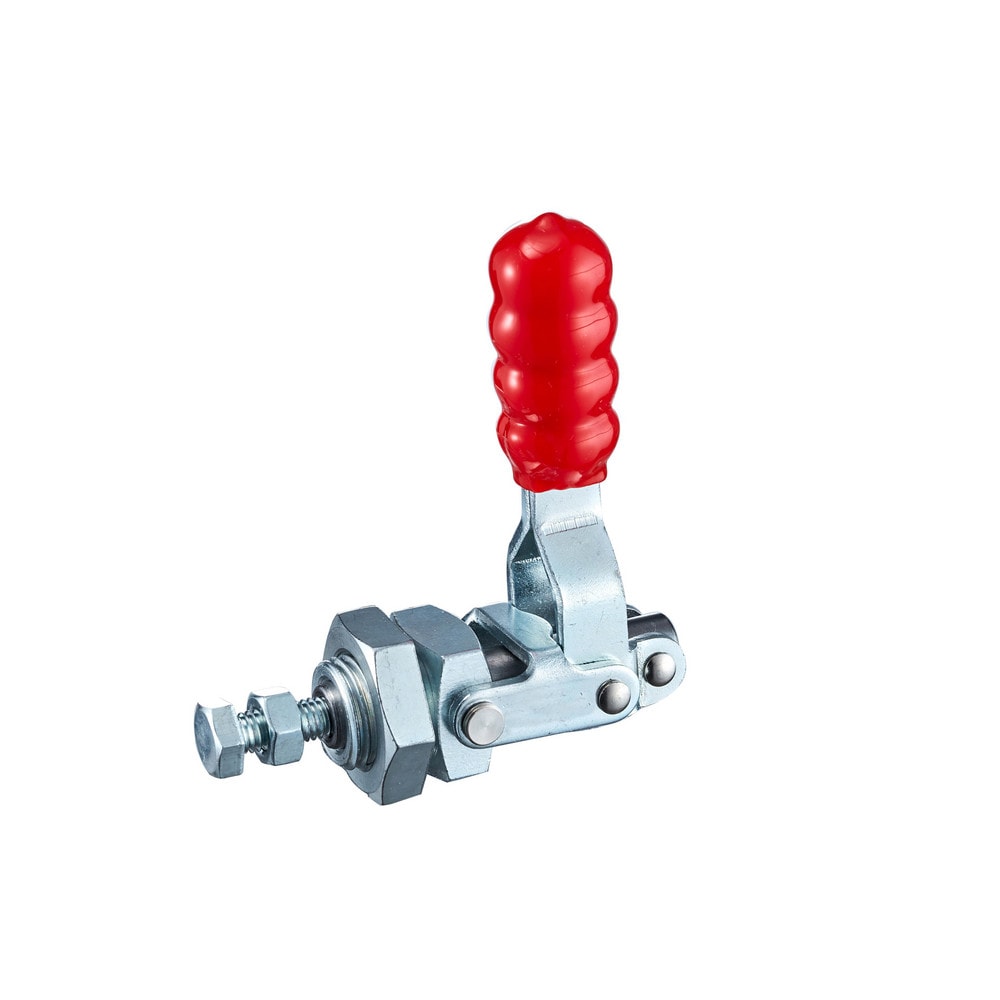 Standard Straight Line Action Clamp: 200 lb Load Capacity, 0.7874" Plunger Travel, Steel