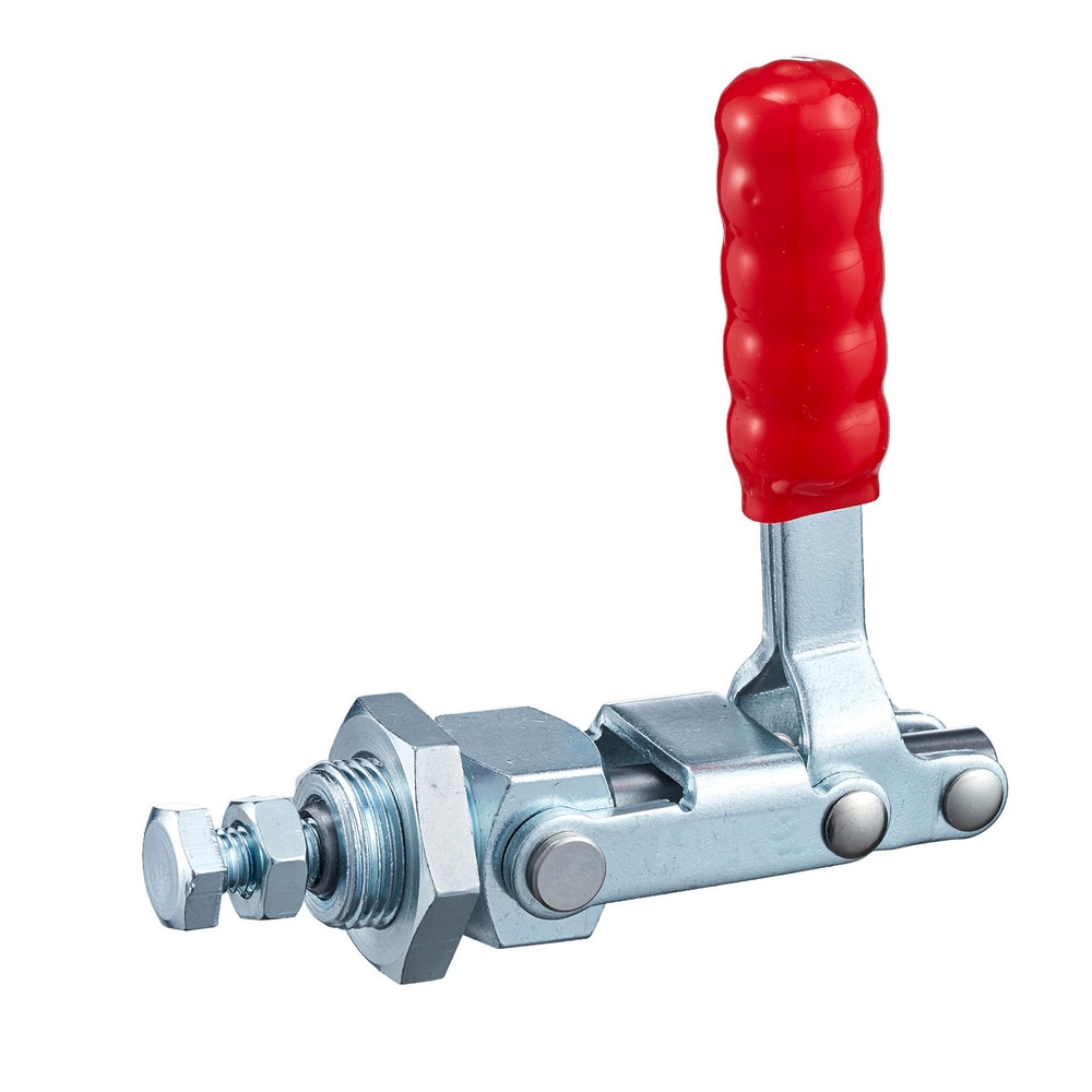 Standard Straight Line Action Clamp: 300 lb Load Capacity, 1.5354" Plunger Travel, Steel