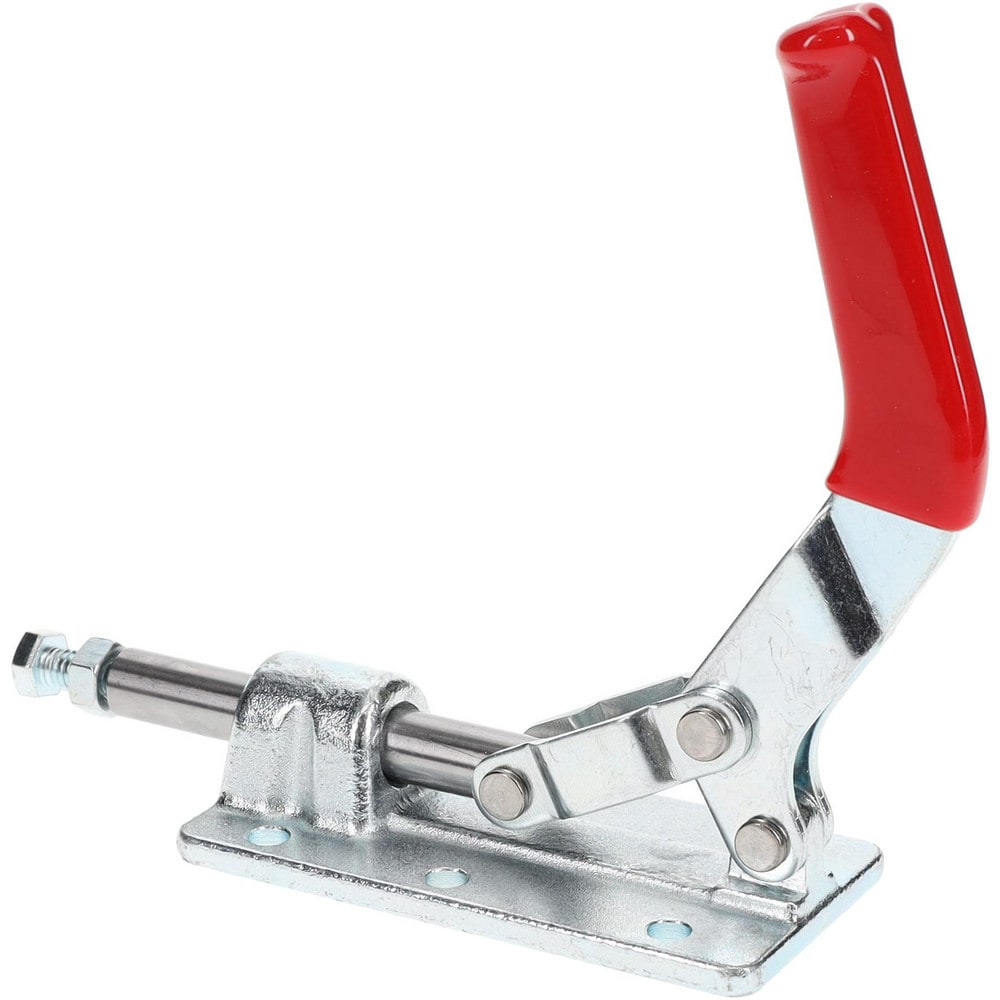 Hertel CH-30607 Standard Straight Line Action Clamp: 700 lb Load Capacity, 1.626" Plunger Travel, Flanged Base, Steel Image