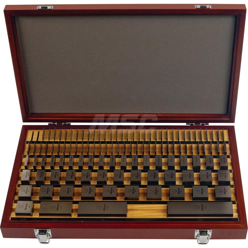 Gage Block Set: 112 Pc, AS-2 Grade, Steel