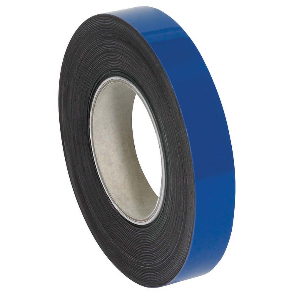 Warehouse Labels, Magnetic Rolls, 1" x 50', Blue, 1/Case
