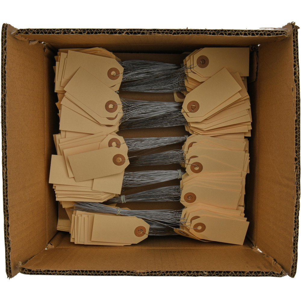 Shipping Tags, Pre-Wired, 10 Pt., 2 3/4" x 1 3/8", Manila, 1000/Case
