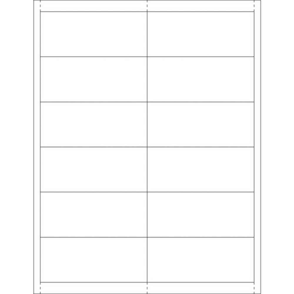 Value Collection - Plastic Label Holder Insert Cards, 1 11/16