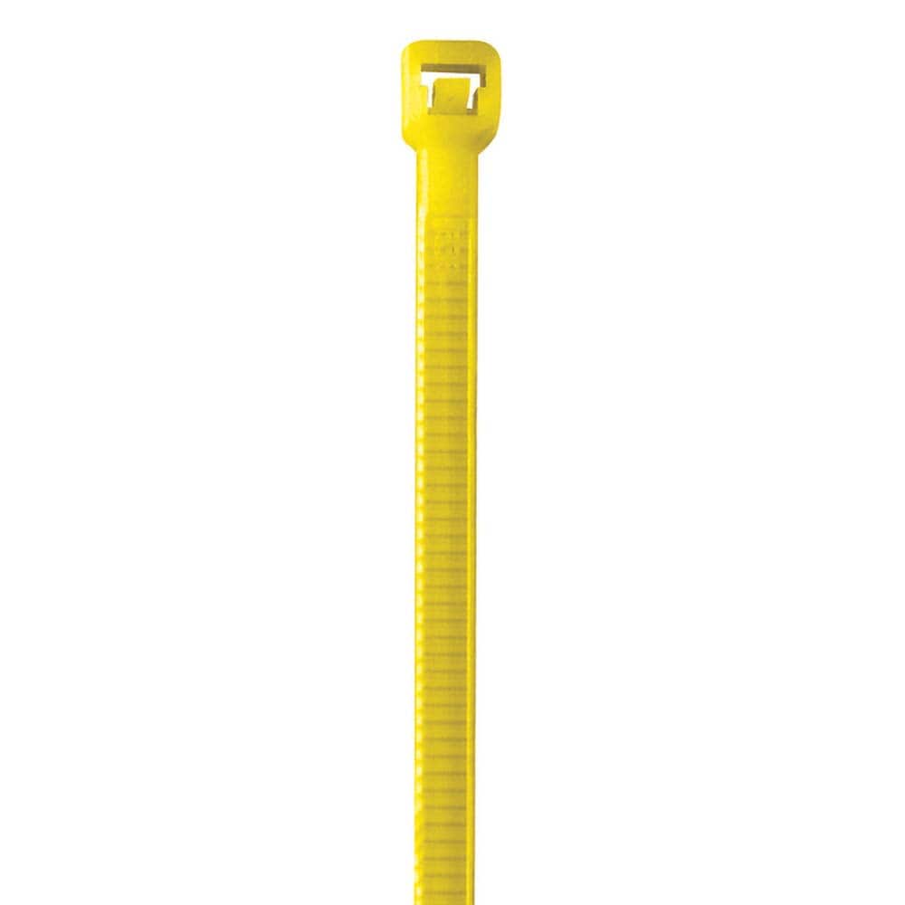 Value Collection CT433C Polybag Tape & Ties; Type: Cable Ties ; Overall Length (Inch): 5.5 ; Width (Inch): 0.14 ; Color: Yellow 