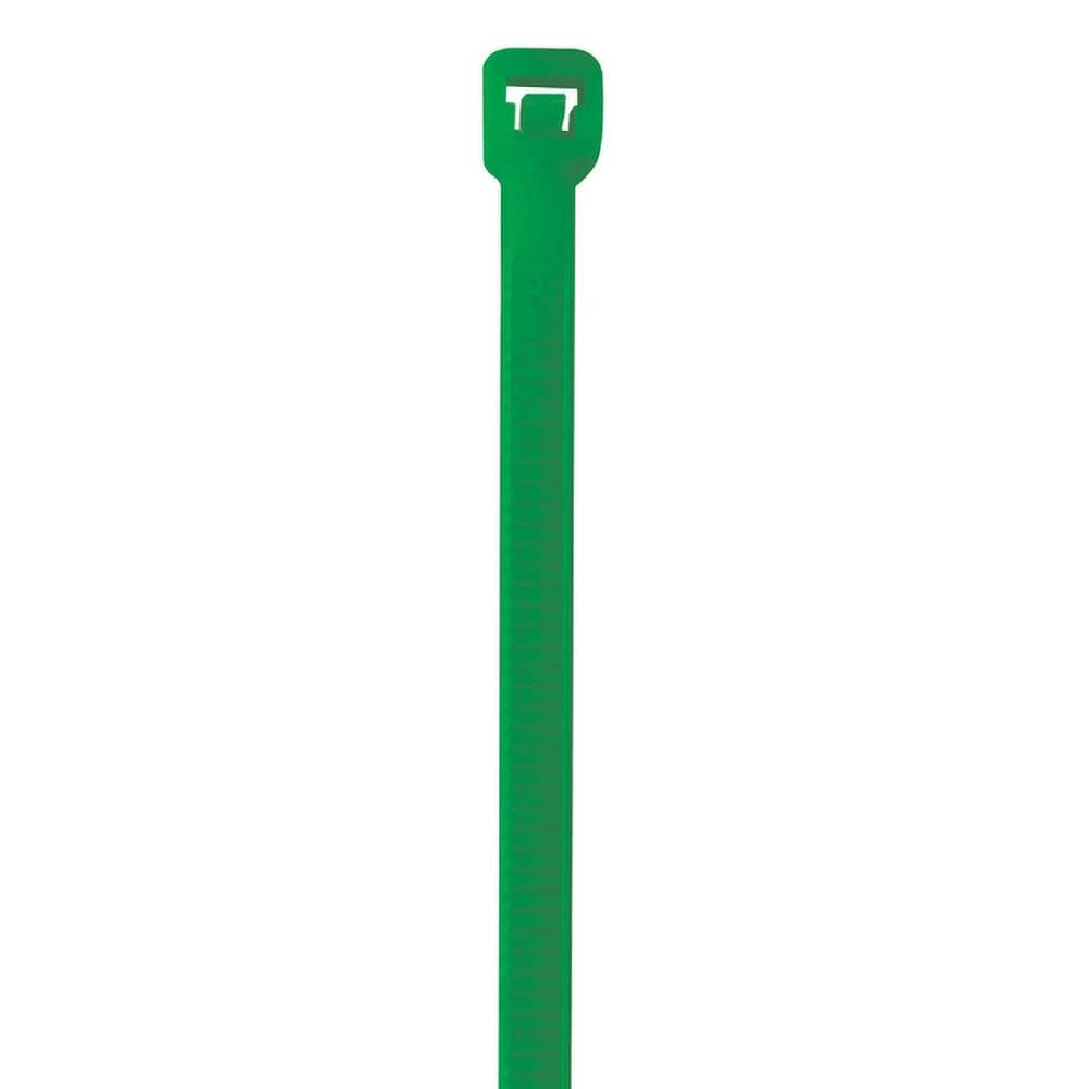 Polybag Tape & Ties; Type: Cable Ties ; Overall Length (Inch): 5.5 ; Width (Inch): 0.14 ; Color: Green ; UNSPSC Code: 39121703