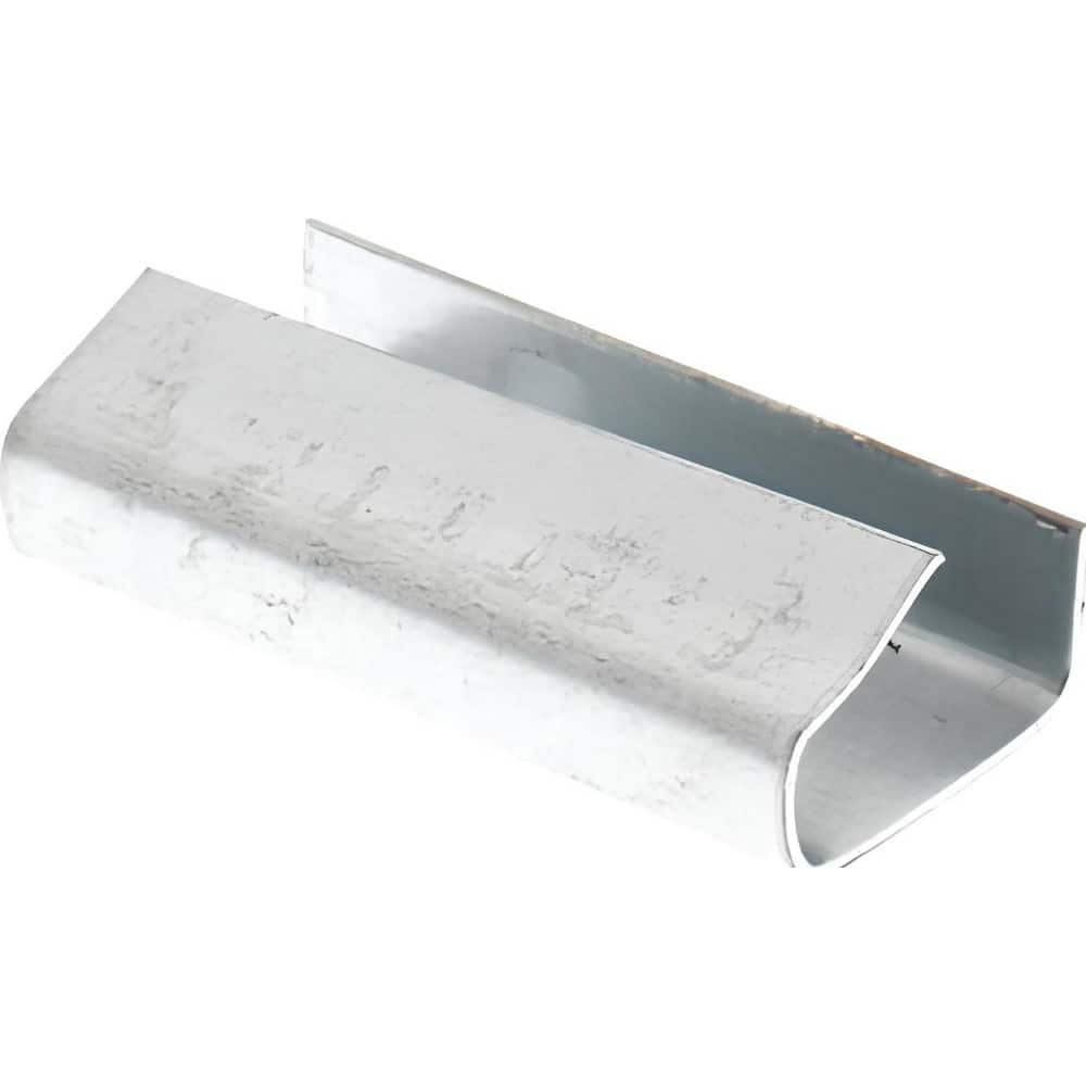 Metal Poly Strapping Seals, Open/Snap On, 1/2', Silver, 1000/Case