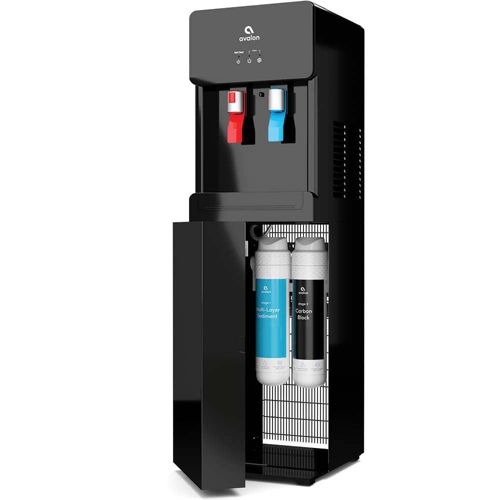 Avalon A7BOTTLELESSBLK Water Dispensers; Type: Bottleless, Self Cleaning ; Style: Freestanding ; Voltage: 110-120 V ; Wattage: 420 ; Hot Water Temperature: 185 ; Cold Water Temperature: 39 