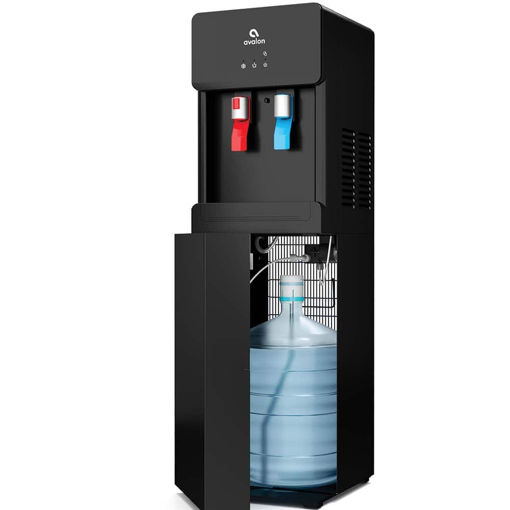 Avalon A6SC-BLK Water Dispensers; Type: Bottom Loading, Self Cleaning; Bottom Loading, Self Cleaning ; Style: Freestanding; Freestanding ; Voltage: 110-120 V ; Wattage: 420 ; Hot Water Temperature: 185 ; Cold Water Temperature: 39 
