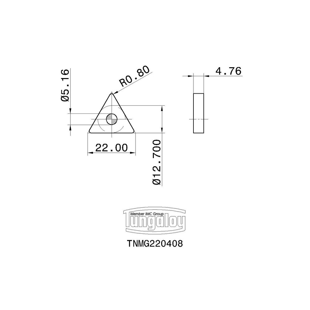 Tungaloy Turning Insert TNMG 432 T9225, Carbide MSC Industrial