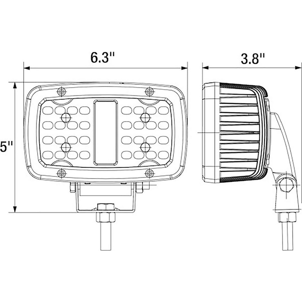 Buyers Products Auxiliary Lights; Light Type Flood Beam Light
