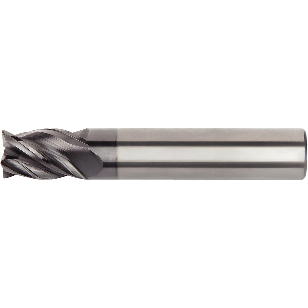 Corner Chamfer End Mill: 3.50 mm Dia, 7.00 mm LOC, 4 Flute, 0.10 mm Chamfer Width, Solid Carbide
