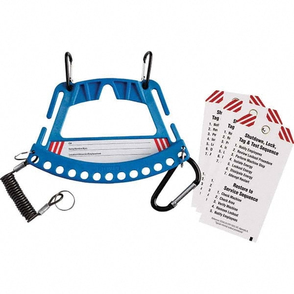 Lockout Centers & Stations; Equipped or Empty: Empty ; Station Material: Fiberglass Reinforced Nylon ; Board Coating: None ; Language: English; Spanish; French ; Includes: 3 LO Procedure Template Tags;Carrier w/3 Clips;Key Holder ; Height (Inch): 5-1/4