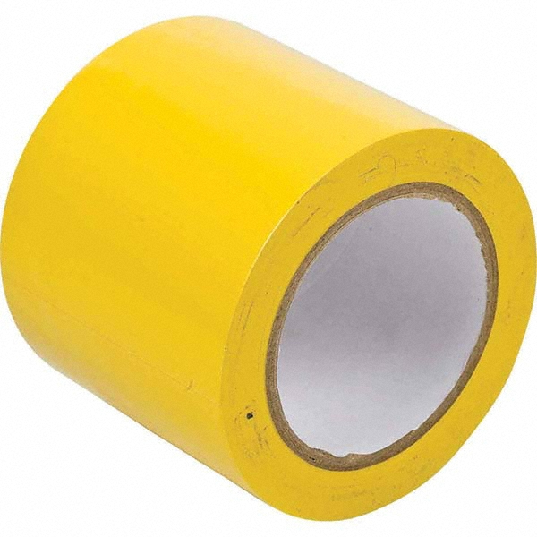 Floor & Aisle Marking Tape: 4" Wide, 108' Long, Vinyl