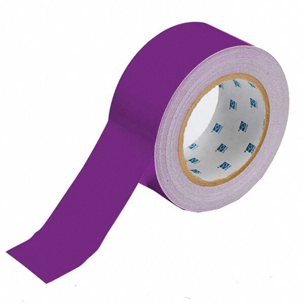 Floor & Aisle Marking Tape: 2" Wide, 100' Long, Polyester