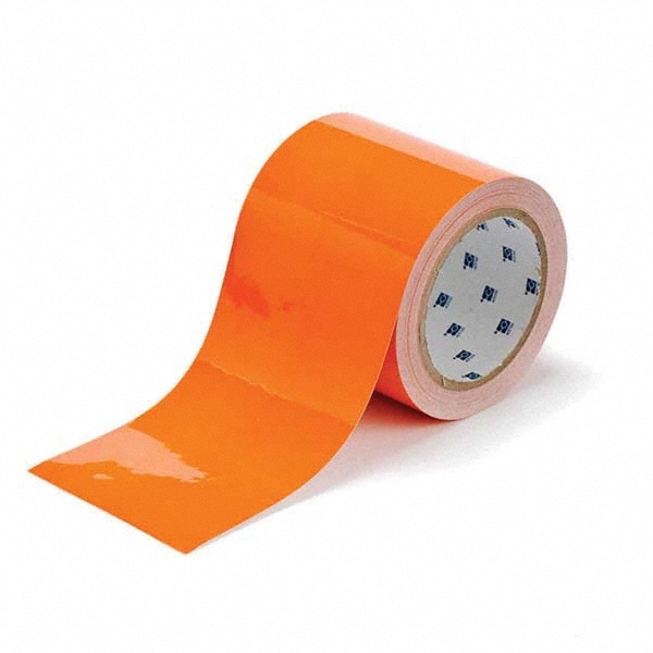 Floor & Aisle Marking Tape: 3" Wide, 100' Long, Polyester