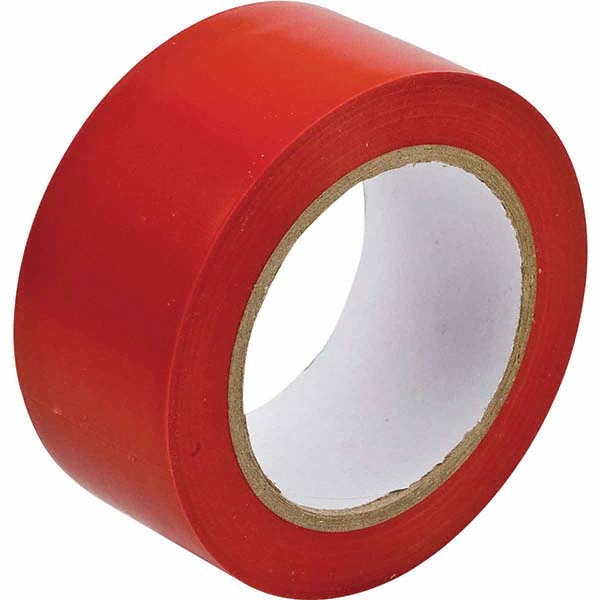 Floor & Aisle Marking Tape: 2" Wide, 108' Long, Vinyl
