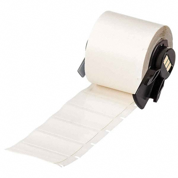Label Maker Label: White, Polyester, 1-1/2" OAW, 250 per Roll