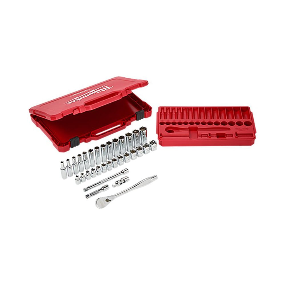 Ratchet Socket Set: 32 Pc