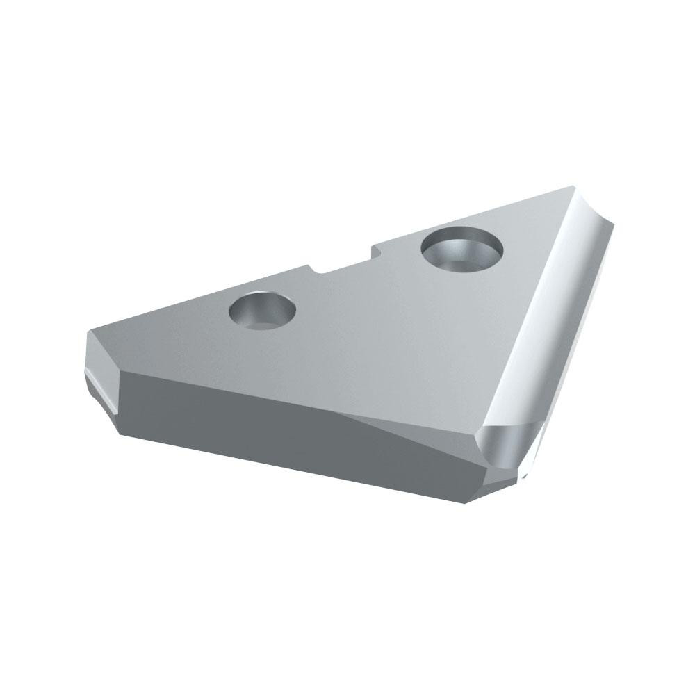 Spade Drill Insert: 1-7/8" Dia, Seat Size 3, Cobalt, 90 deg Point