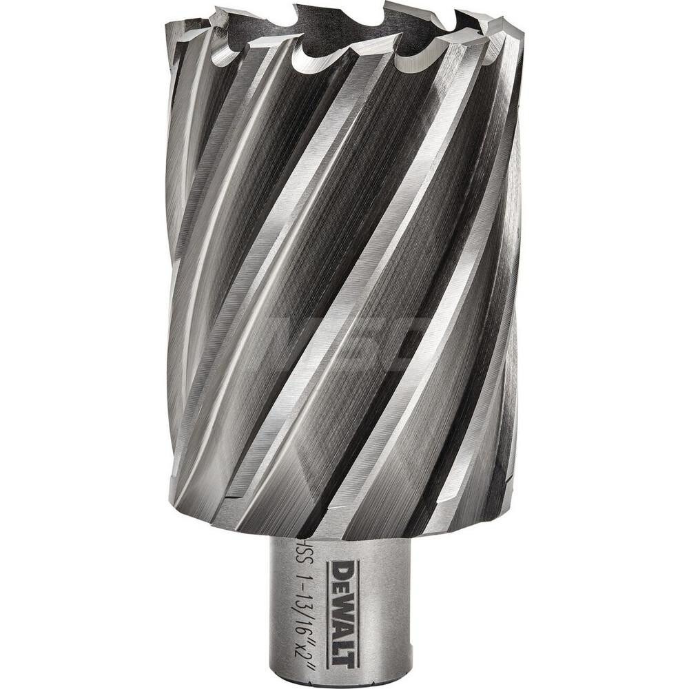 Annular Cutter: 1-13/16" Dia, 2" Depth of Cut, High Speed Steel