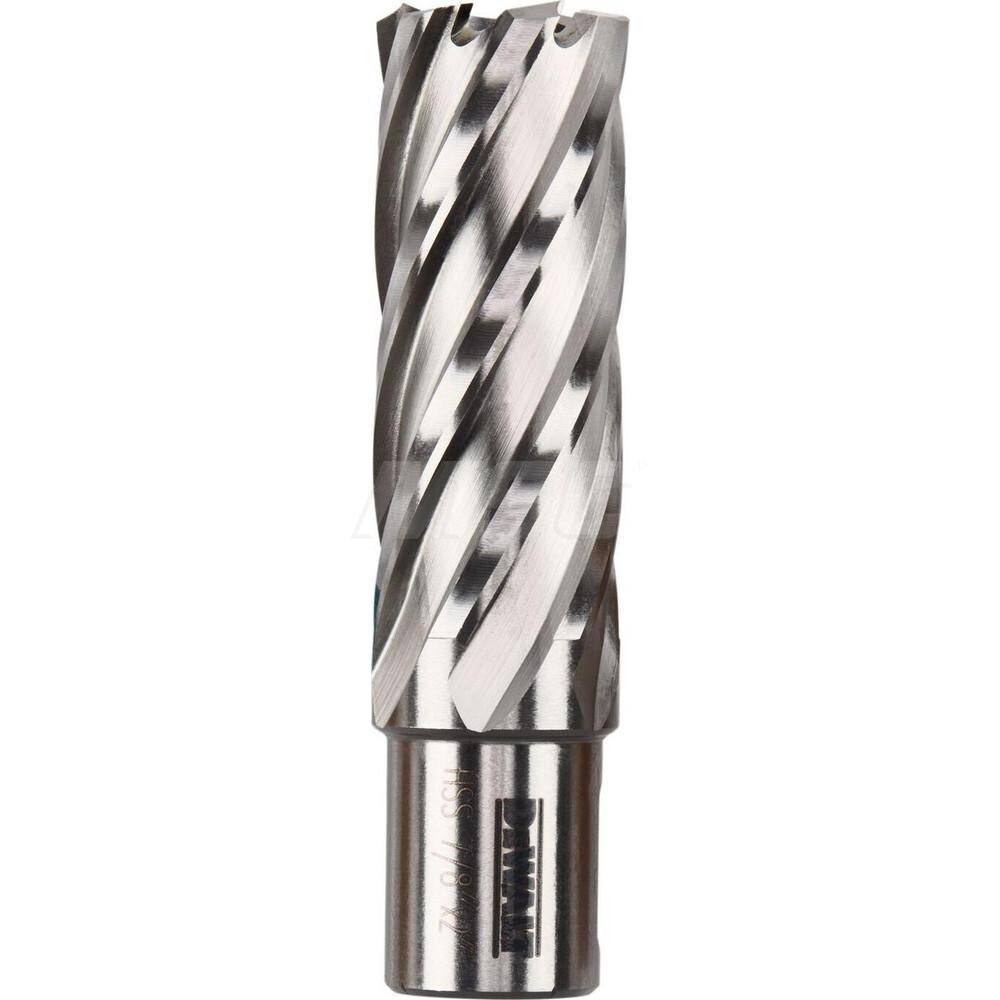Annular Cutter: 7/8" Dia, 2" Depth of Cut, High Speed Steel