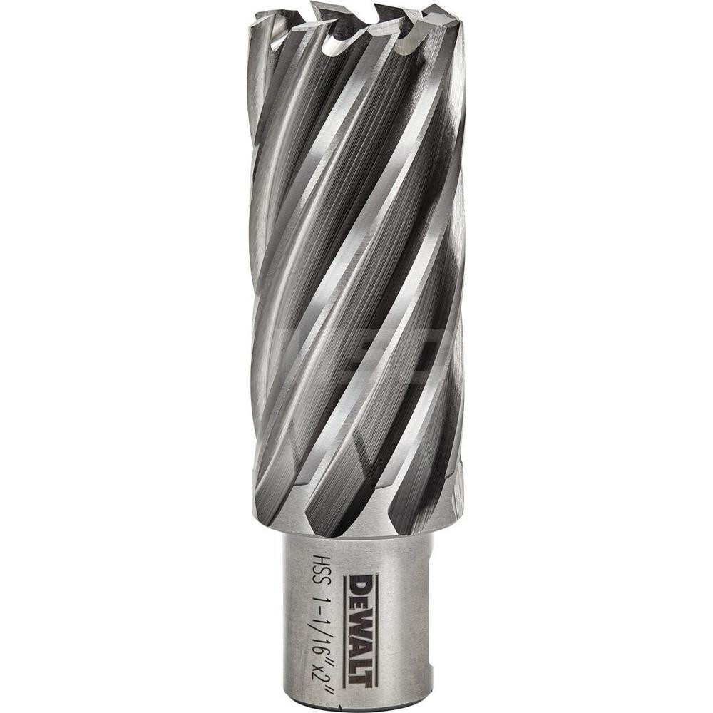 Annular Cutter: 1-1/16" Dia, 2" Depth of Cut, High Speed Steel
