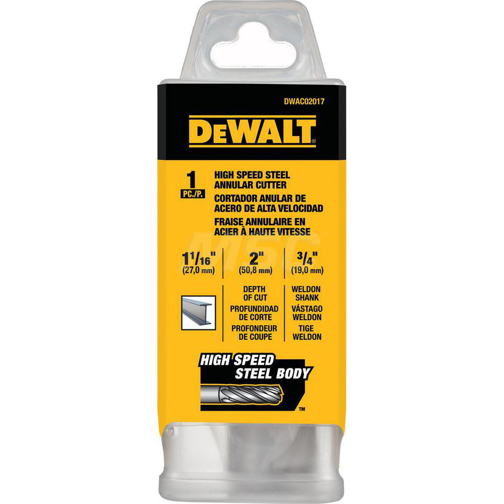 DeWALT Annular Cutters; Cutter Diameter (Inch) 11/16 ; Cutter