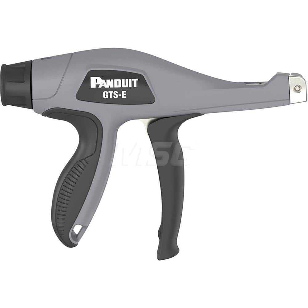 Panduit GTS-E Cable Tie Tools; Tool Type: Pneumatic Cable Tie Hand Tool ; Actuation Type: Pneumatic ; Tool Material: Plastic ; Compatible Cable Material: Nylon; Stainless Steel ; Compatible Cable Tie Tensile Strength: 8-50 lb 