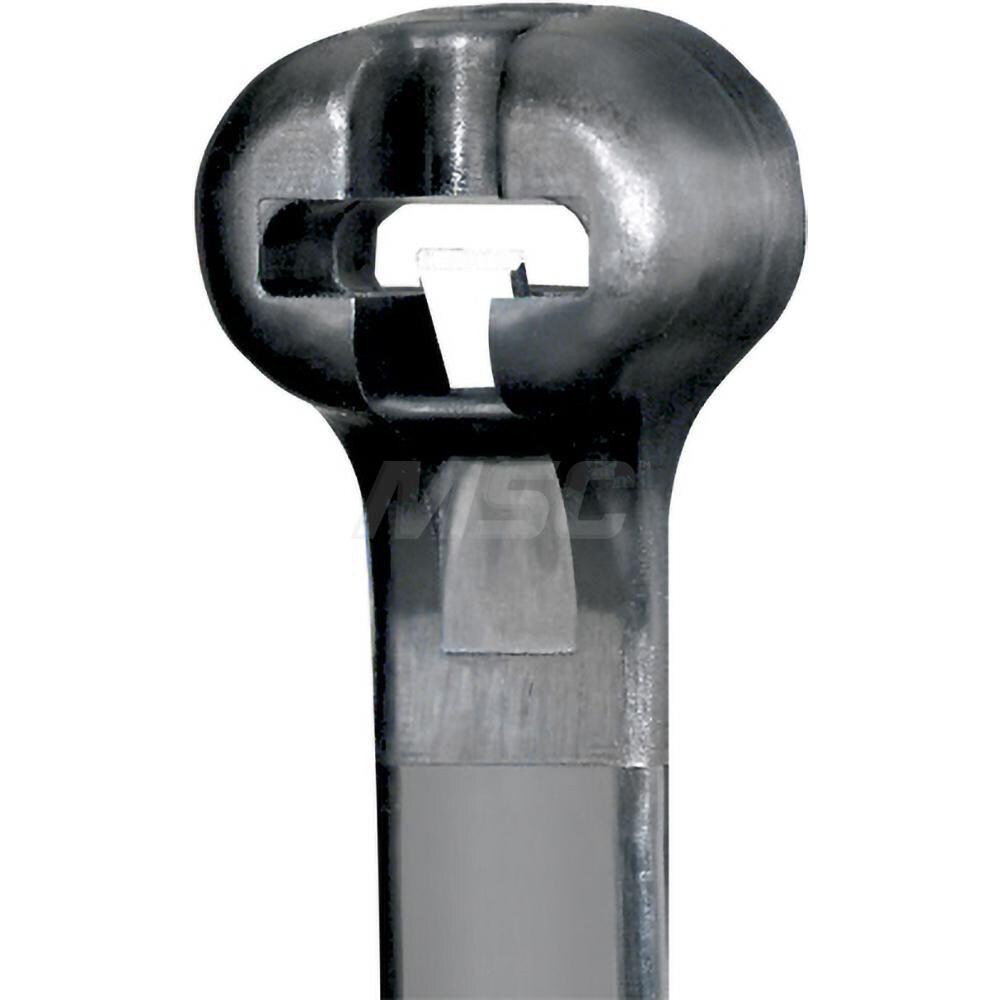 Cable Tie: 1.68" Long, Black, Nylon