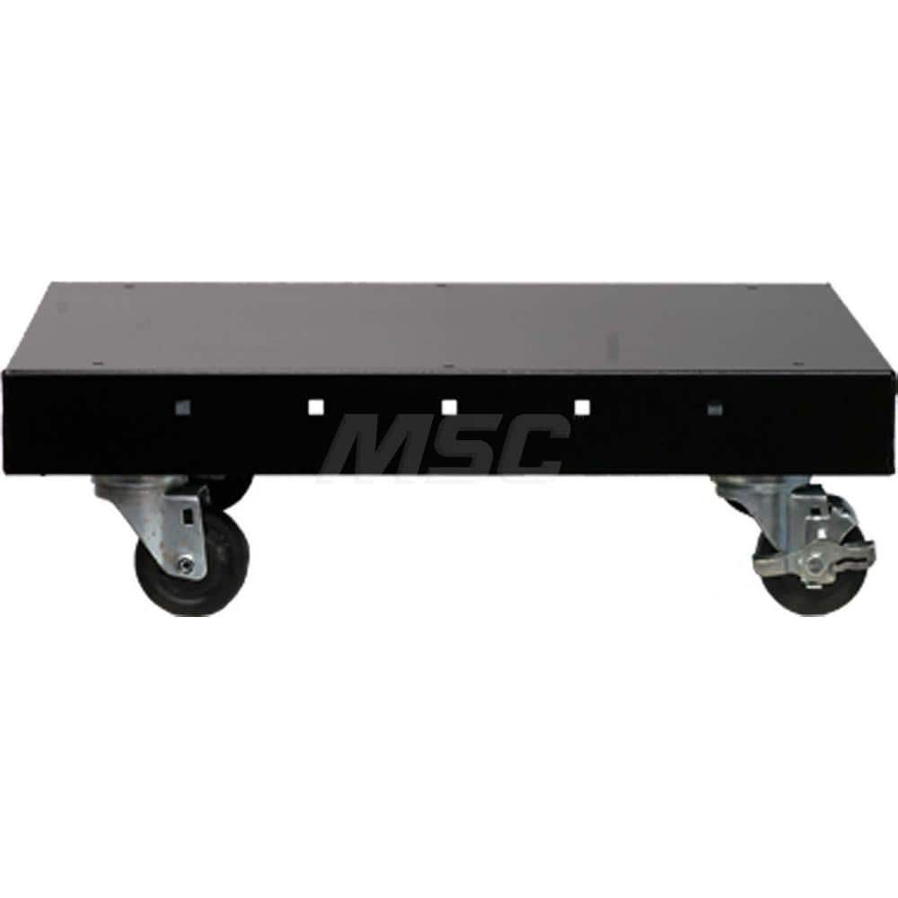 Cabinet Components & Accessories; Type: Mobile Cabinet Caster System ; For Use With: All BB Cabinets ; Color: Black ; Material: Steel ; Width (Inch): 23-1/2 ; Depth (Inch): 22