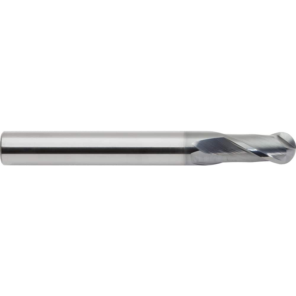 BMS-031-2X BMS AlTiN Number of Flutes: 2 0.0310 Milling Dia Micro 100 Ball End Mill 0.0470 Length of Cut 