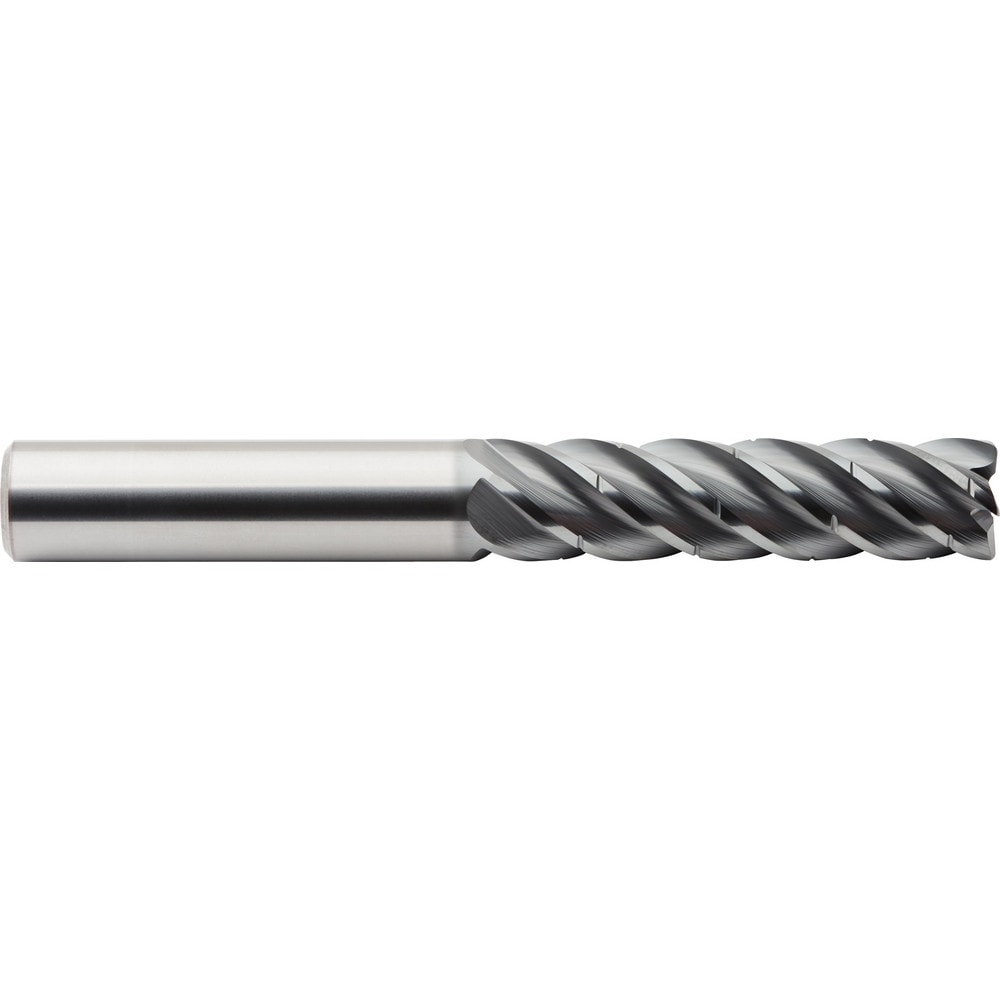 Square End Mill: 1/2" Dia, 1-5/8" LOC, 5 Flutes, Solid Carbide