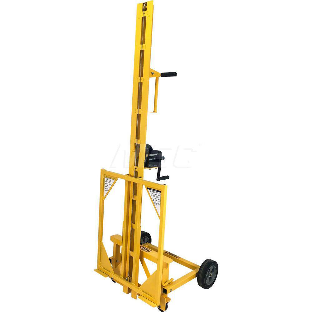 Panel Lifts; LiftType: Drywall ; Drive Type: Hand Crank ; Maximum Height: 120 (Inch); Panel Size: 4x16 ; Load Capacity: 150 ; Material: Steel