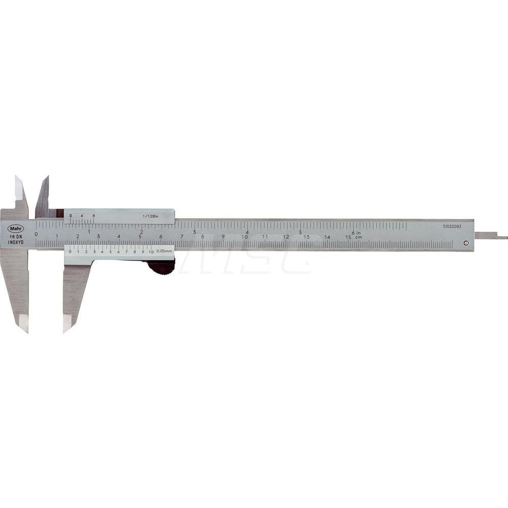 Mahr Vernier Caliper 0 to 6", 0.002" Accuracy, 0.008" Graduation