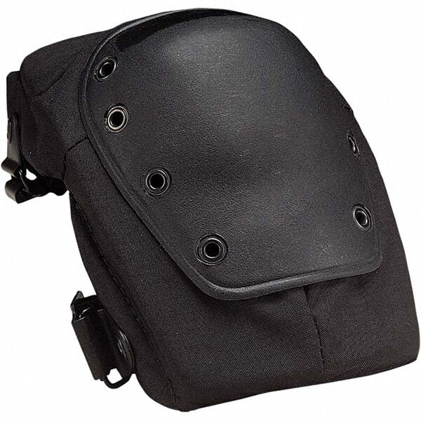 Knee Pad: 2 Strap, Plastic Cap, Buckle Closure, Universal