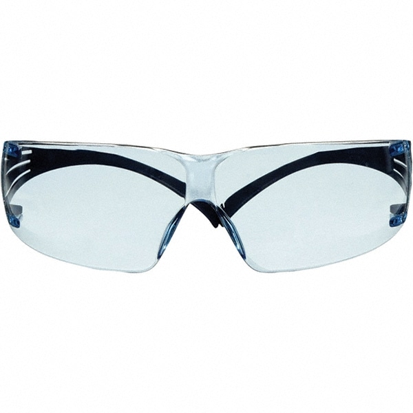 Safety Glass: SecureFit, Blue Lenses, Anti-Fog & Scratch-Resistant, ANSI Z87.1+