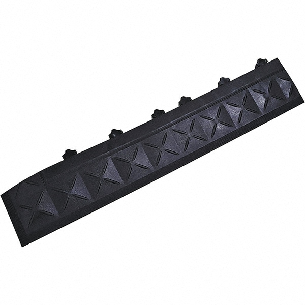 Ergo Advantage A6-B Anti-Fatigue Modular Tile Mat: Dry Environment, 22" Length, 4" Wide, 1" Thick, Interlocking Edge, Black Image