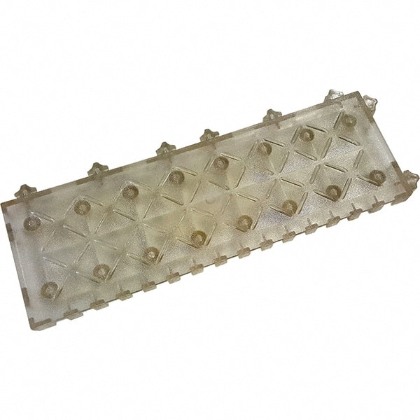 Ergo Advantage A7-CLR Anti-Fatigue Modular Tile Mat: Dry Environment, 6" Length, 18" Wide, 1" Thick, Clear 