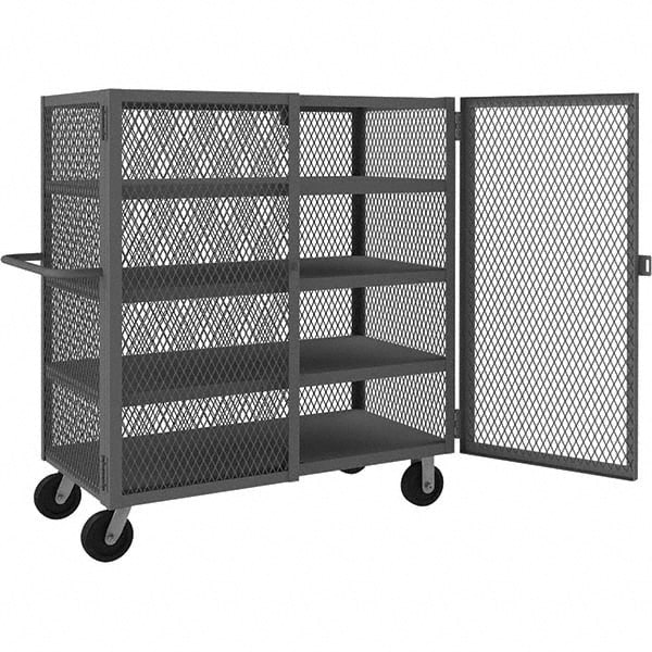 Durham - Mesh Security Truck: 2,000 lb Capacity, 4 Shelf | MSC Direct