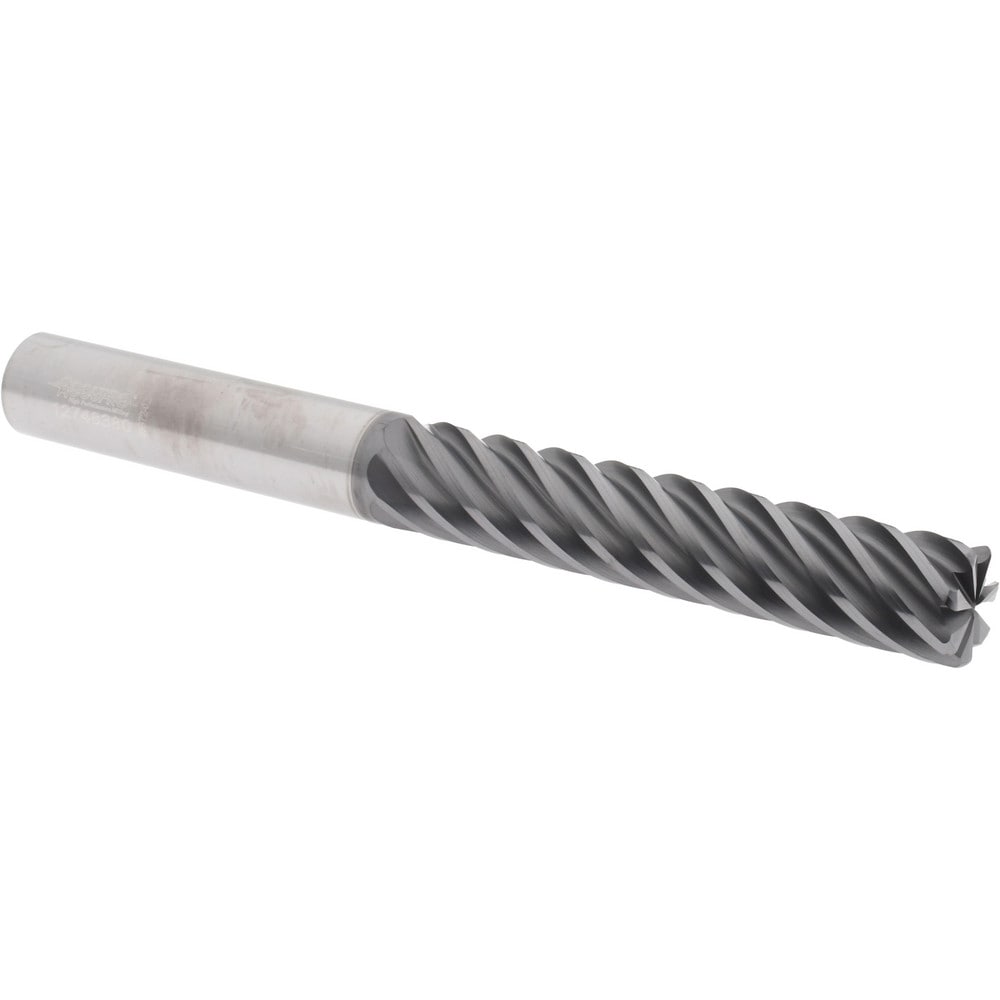 Accupro 6504058 Corner Radius End Mill: 5/8" Dia, 3-1/4" LOC, 0.06" Radius, 7 Flutes, Solid Carbide 