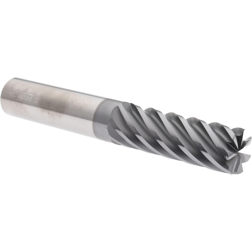 Accupro 6504069 Corner Radius End Mill: 3/4" Dia, 2-1/4" LOC, 0.03" Radius, 7 Flutes, Solid Carbide Image