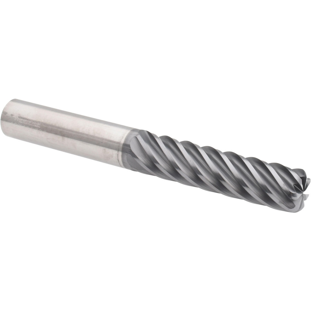 Accupro 6504040 Corner Radius End Mill: 1/2" Dia, 2" LOC, 0.09" Radius, 7 Flutes, Solid Carbide 