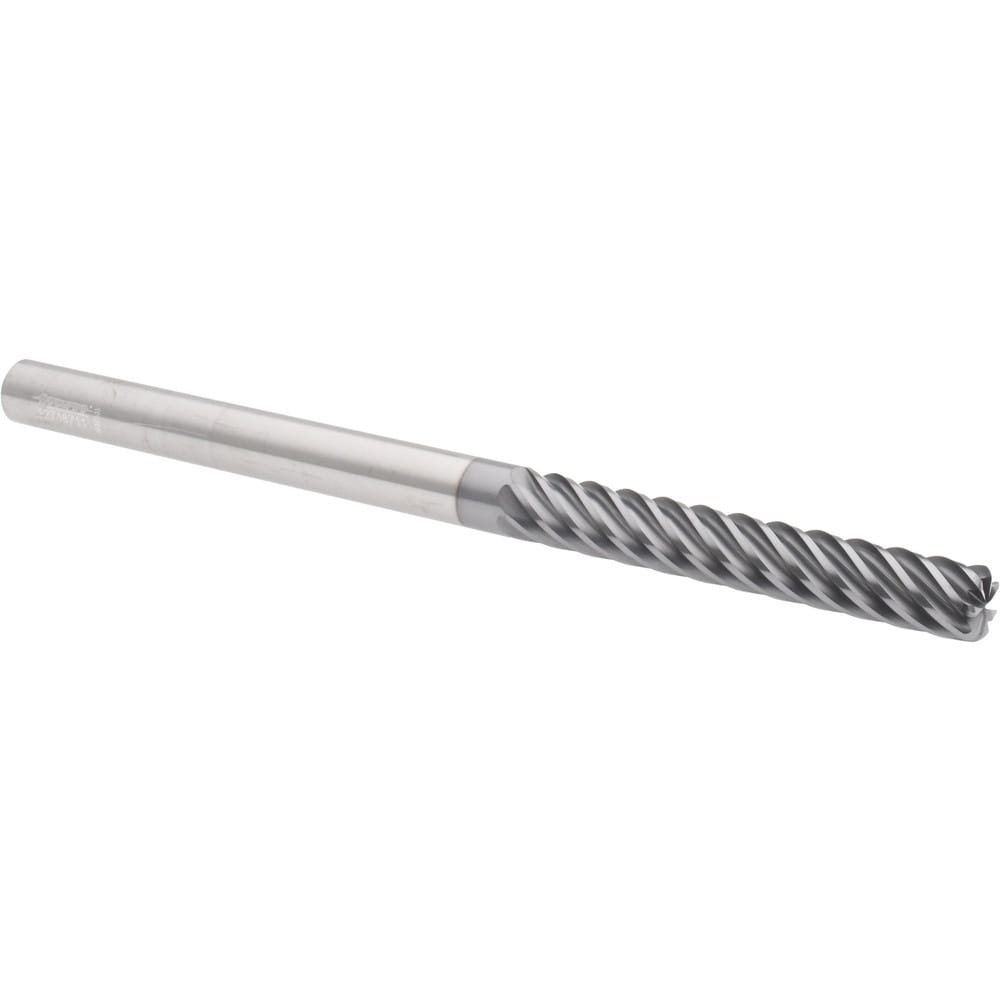 Accupro 6504028 Corner Radius End Mill: 3/8" Dia, 2-1/2" LOC, 0.06" Radius, 7 Flutes, Solid Carbide Image