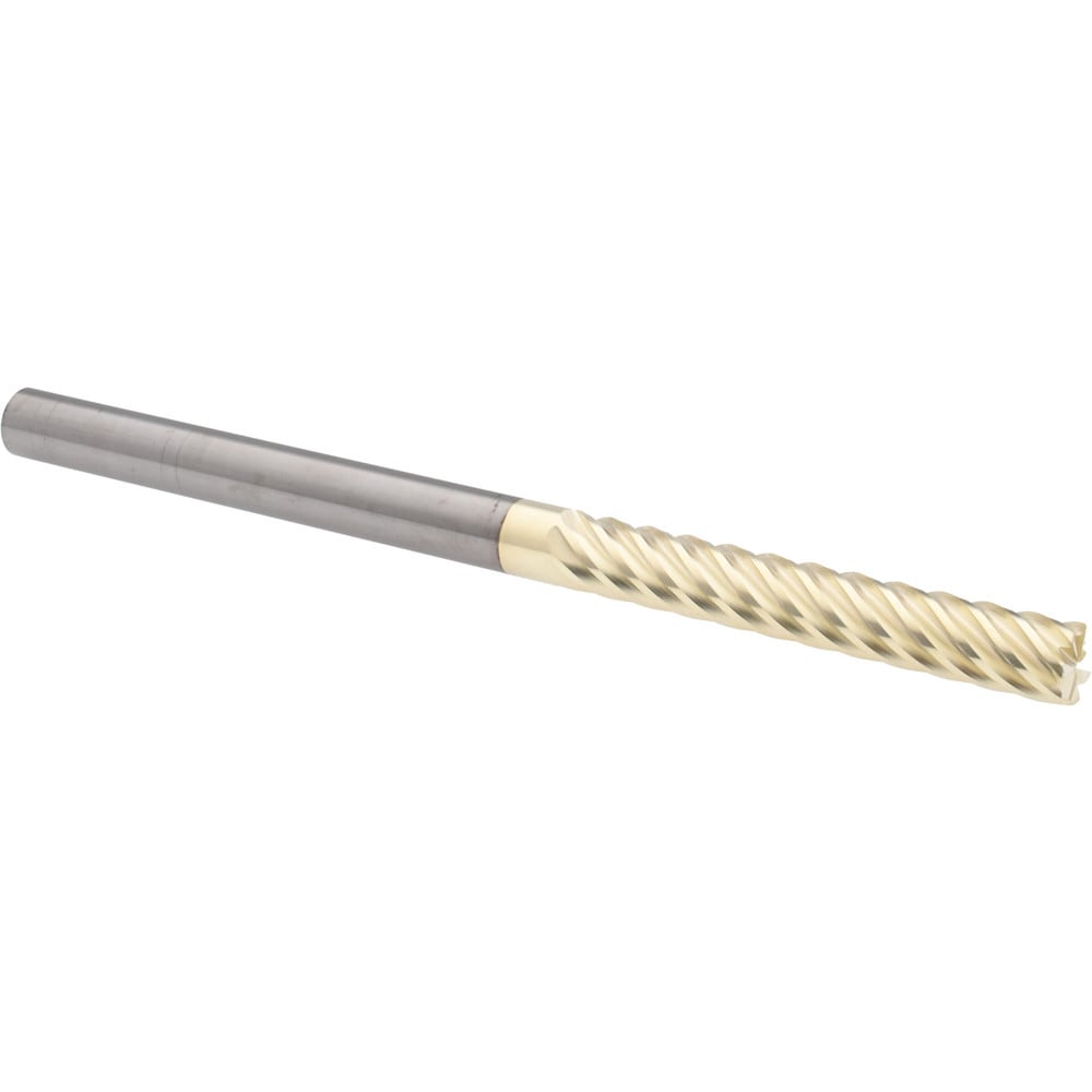 Accupro 6504026 Corner Radius End Mill: 3/8" Dia, 2-1/2" LOC, 0.02" Radius, 7 Flutes, Solid Carbide Image