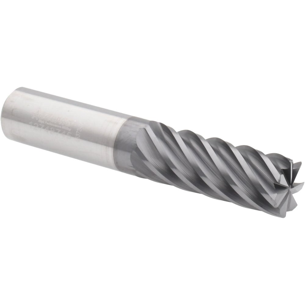 Accupro 6504049 Corner Radius End Mill: 5/8" Dia, 1-5/8" LOC, 0.03" Radius, 7 Flutes, Solid Carbide 